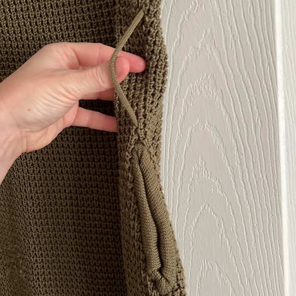 Deja Vu Green Knit Sweater Mini Dress - Picture 4 of 7